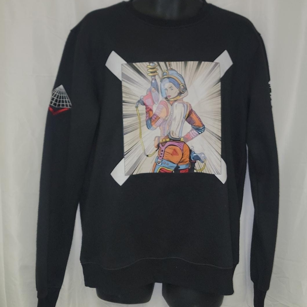 Black Pyramid Crewneck Sweater/ Size L/ NWT